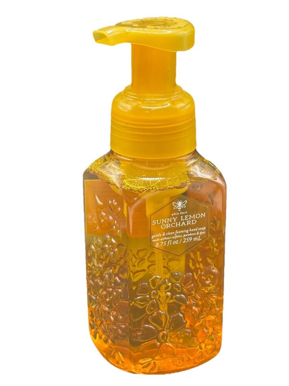 Bath & Body Works Sunny Lemon Orchard Gentle Foaming Hand Soap 8.75 oz Yellow